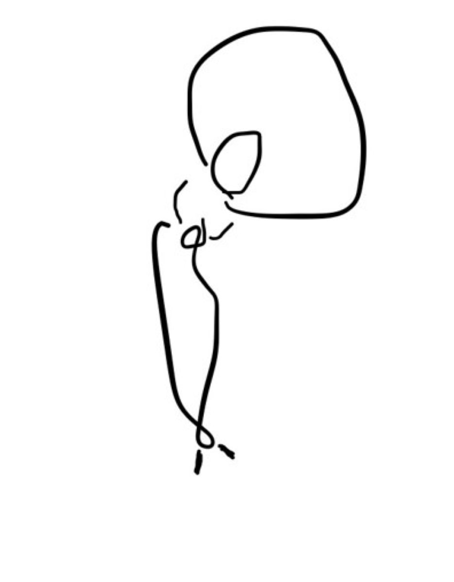 Quick digital drawing of a dancer